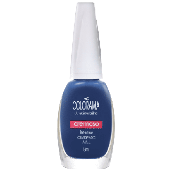 ESMALTE COLORAMA CREMOSO QUADRADO AZUL 8ML