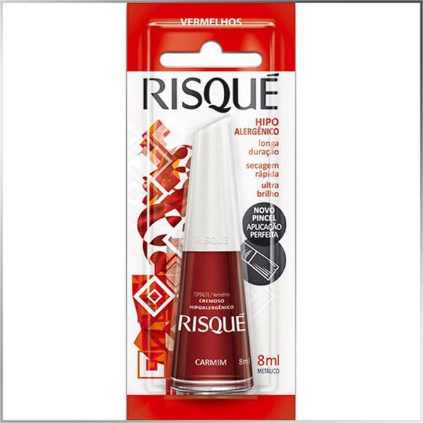 ESMALTE RISQUE CREMOSO CARMIM 8ML