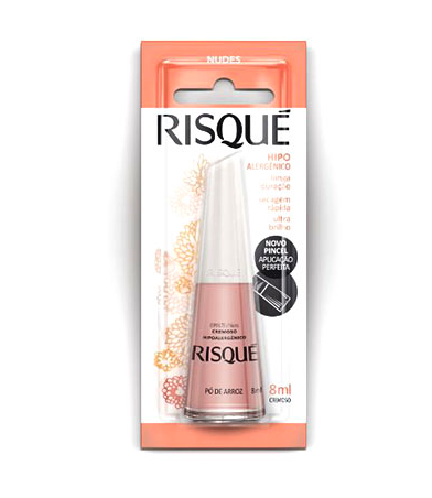 ESMALTE RISQUE CREMOSO PO ARROZ 8ML