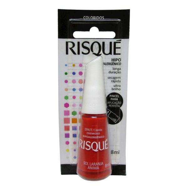 ESMALTE RISQUE LARANJA ANIMA 8ML
