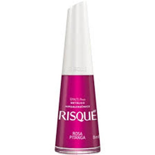 ESMALTE RISQUE METALICO ROSA PITANGA 8ML