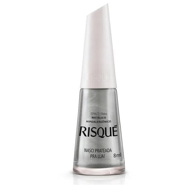 ESMALTE RISQUE PRATEADA LUA 8ML