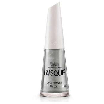 ESMALTE RISQUE PRATEADA LUA 8ML