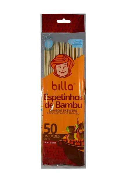 ESPETO BAMBU BILLA C/50 30CM