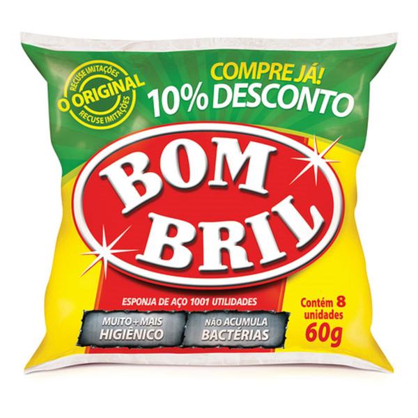ESPONJA DE AÇO BOMBRIL 60G 8UNID