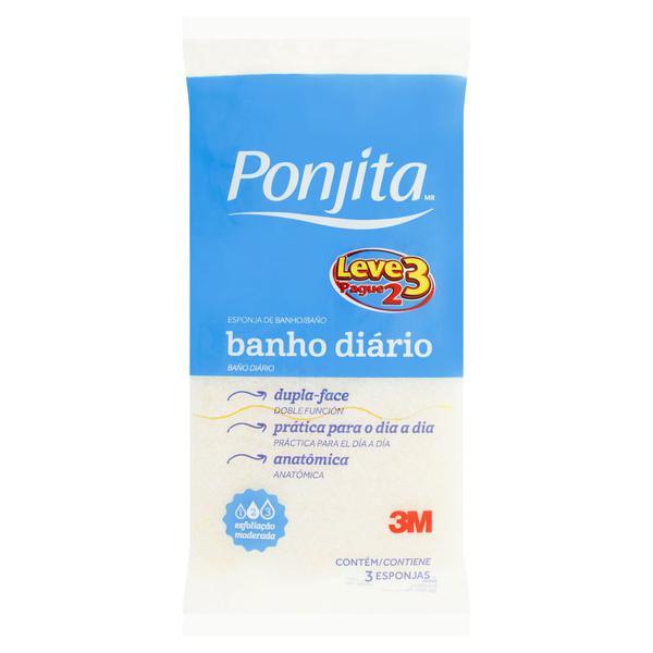 ESPONJA DE BANHO DIARIO PONJITA 3M