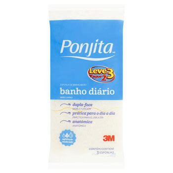 ESPONJA DE BANHO DIARIO PONJITA 3M