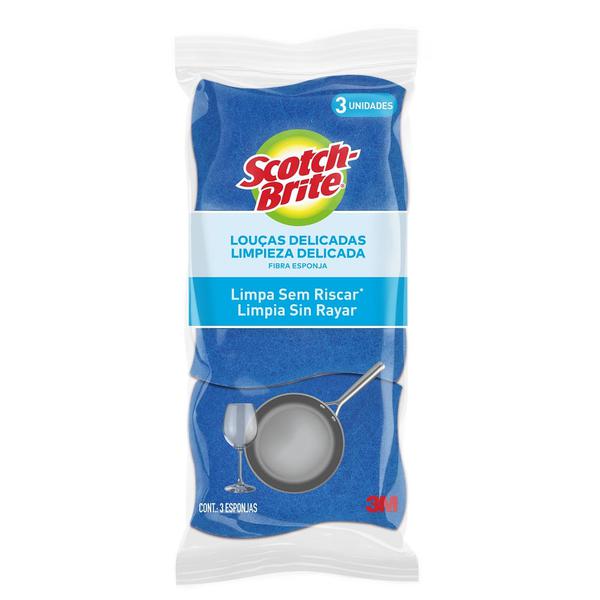 ESPONJA SCOTCH BRITE AZUL C/3