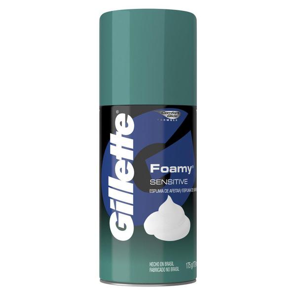 ESPUMA DE BARBEAR GILLETE FOAMY SENSITIVE175G 