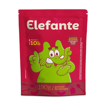 EXTRATO TOMATE ELEFANTE POUCH 190ML