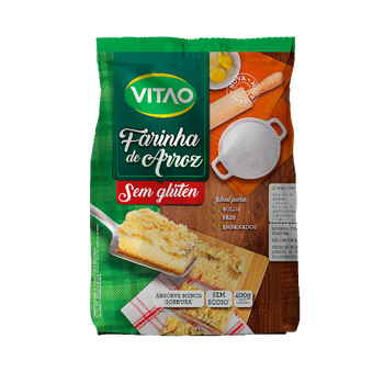 FARINHA ARROZ  S GLUTEN VITAO 400G