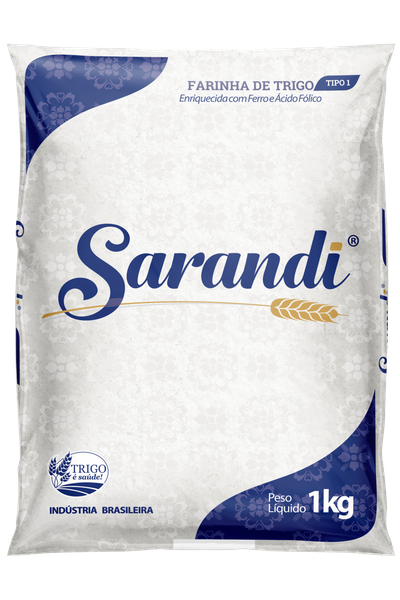 FARINHA DE TRIGO SARANDI S/FERMENTO 1KG