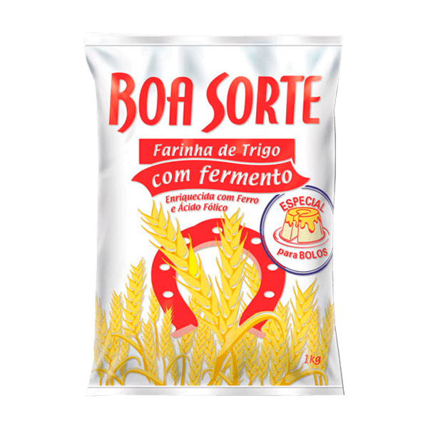 FARINHA TRIGO BOA SORTE C/ FERMENTO 1KG