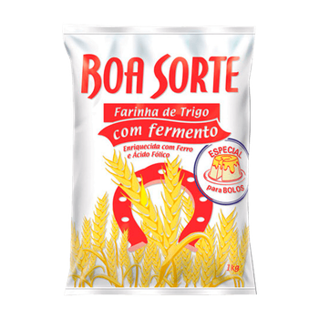 FARINHA TRIGO BOA SORTE C/ FERMENTO 1KG