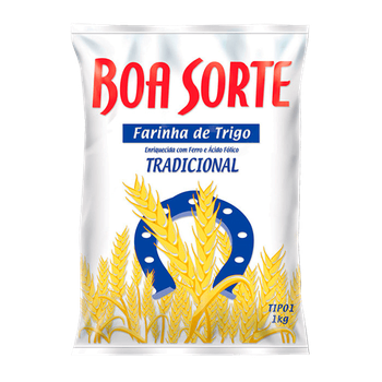 FARINHA TRIGO BOA SORTE TRADICIONAL 1KG