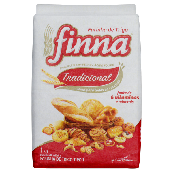 FARINHA TRIGO FINNA S/F 1KG