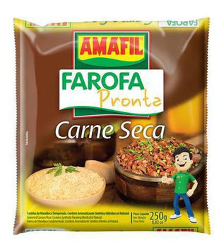 FAROFA PRONTA AMAFIL CARNE SECA 250G