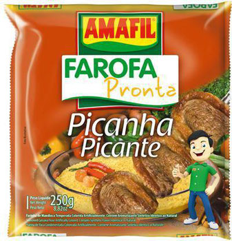 FAROFA PRONTA AMAFIL PICANHA PICANTE  250G