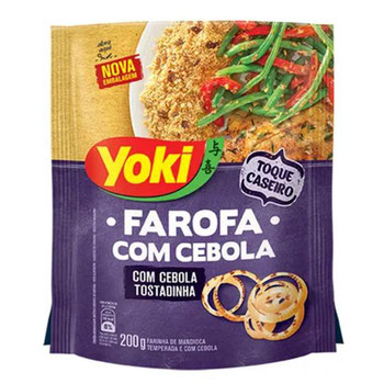 FAROFA YOKI C/ PEDACOS DE CEBOLA 200G