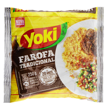 FAROFA YOKI PRONTA TEMPERADA 250G