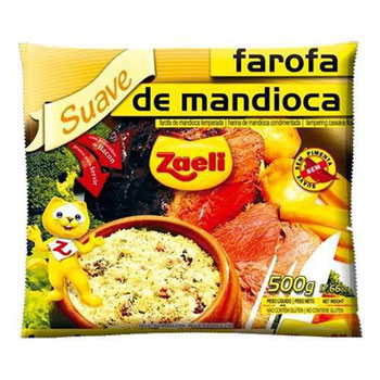 Farofa Zaeli Mandioca/suave 500 Gr