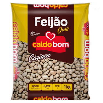 FEIJAO CARIOCA CALDO BOM 1KG OURO