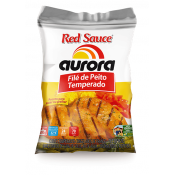 FILE DE PEITO TEMPERADO AURORA 800G