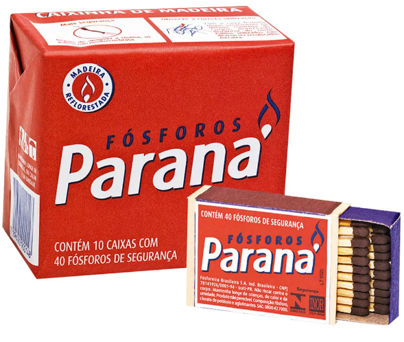 Fósforo Paraná 10 Caixas 40un