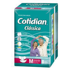 FRALDA COTIDIAN ADULTO CLASSICA M C/8