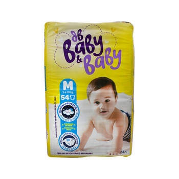 FRALDAS DESC BABY&BABY MEGA M C/54 UNID