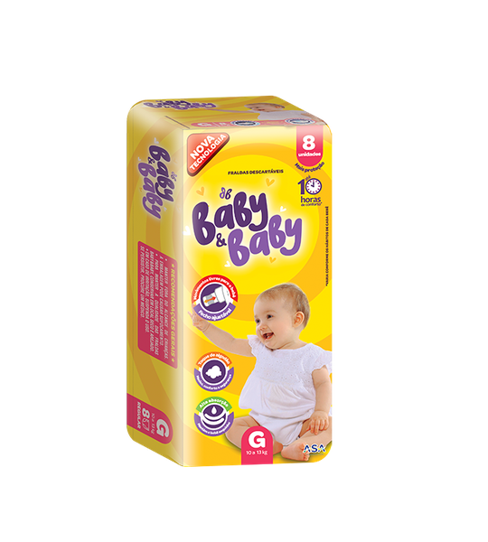 FRALDAS DESC BABY&BABY REGULAR G C/8 UND