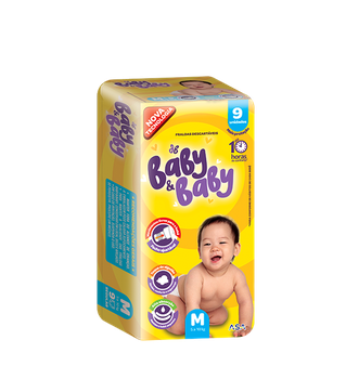 FRALDAS DESC BABY&BABY REGULAR M 9UND