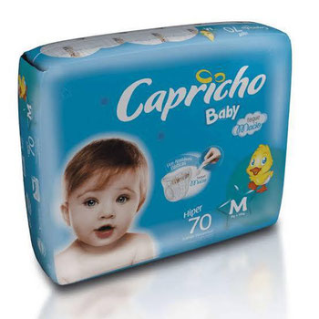 FRALDAS DESC CAPRICHO BABY M HIPER C/70UND