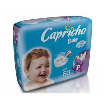 FRALDAS DESC CAPRICHO BABY P HIPER  C/80UND