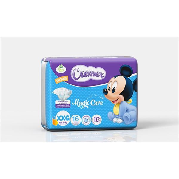 FRALDAS DESC CREMER DISNEY PRATICA XXG 16UN