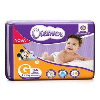 FRALDAS DESC DISNEY CREMER G C/34UND