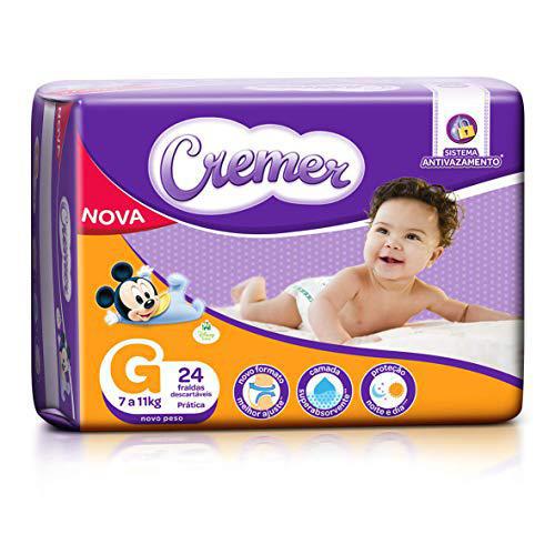 Fralda Cremer Disney Prática Tamanho G Com 24 Unidades