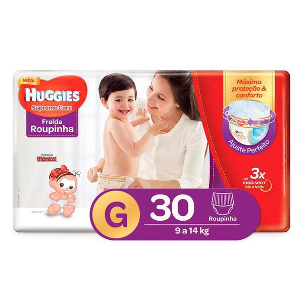 FRALDAS DESC HUGGIES SUPREME CARE G C/30UND