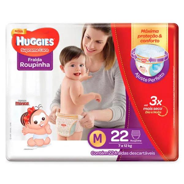 FRALDAS DESC HUGGIES SUPREME CARE M C/22UND