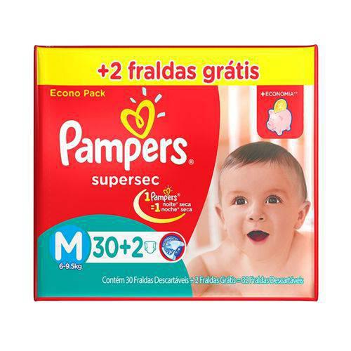 FRALDAS DESC PAMPERS CONFORT ECONOMICO M C/32