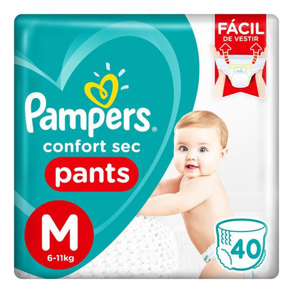 FRALDAS DESC PAMPERS M  40 UN