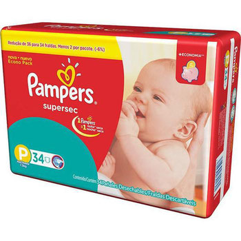 FRALDAS DESC PAMPERS PACOTAO M C/30