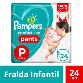 FRALDAS DESC PAMPERS PANTS CS PACOTAO 24UND