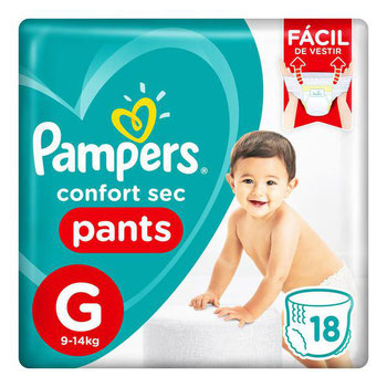FRALDAS DESC PAMPERS PANTS PACOTINHO G C/18UND