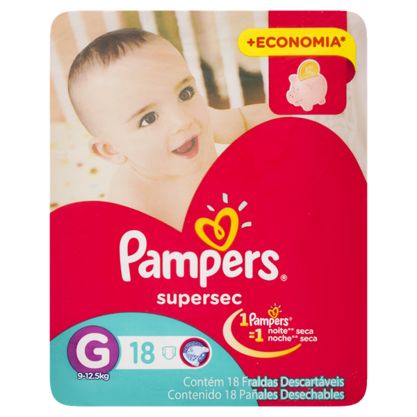 FRALDAS DESC PAMPERS SS ECON G C18UND