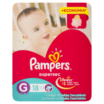 FRALDAS DESC PAMPERS SS ECON G C18UND