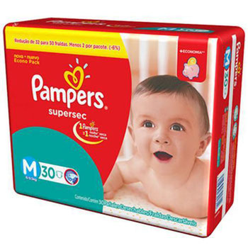 FRALDAS DESC PAMPERS SS PACOTAO M 30UND