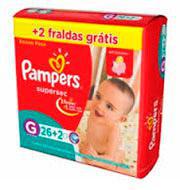 FRALDAS DESC PAMPERS SUPERSEC G 26+2