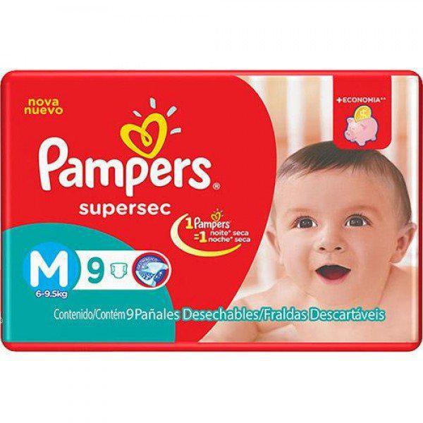 FRALDAS DESC PAMPERS SUPERSEC M 9UND