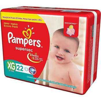 FRALDAS DESC PAMPERS SUPERSEC XG C/22